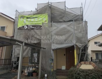 岡山市北区M様邸で屋根&外壁の塗装スタート!