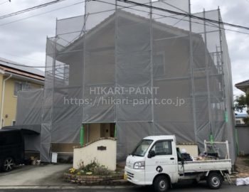 瀬戸内市K様邸で外壁塗装工事を行います!
