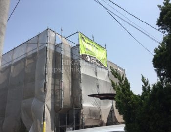 倉敷市西中新田N様において外壁の塗装工事です。