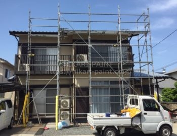 岡山市南区で、屋根の塗装を行います!