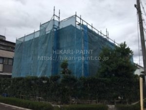 岡山市南区M様邸 外壁塗装工事始まりました!