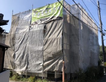 岡山市北区H様邸 屋根の塗装工事を行います!