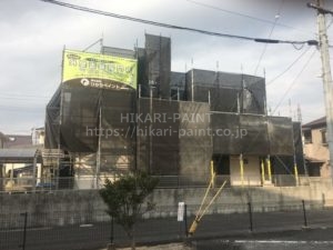岡山市東区M様邸 屋根と外壁の塗装工事着工!
