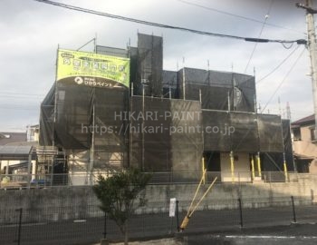 岡山市東区M様邸 屋根と外壁の塗装工事着工!