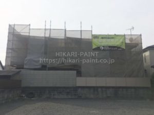 岡山市南区W様邸 屋根・外壁塗装工事が始まります!