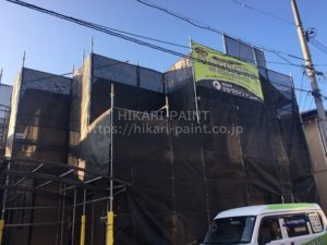 岡山市北区O様邸 屋根・外壁塗装工事スタート!