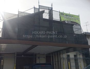 岡山市南区F様邸 外壁塗装工事スタートです!