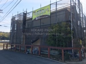 岡山市東区S様邸 屋根&外壁の塗装工事が始まりました!