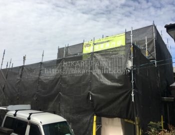 倉敷市水江H様邸 屋根・外壁塗装工事スタート!