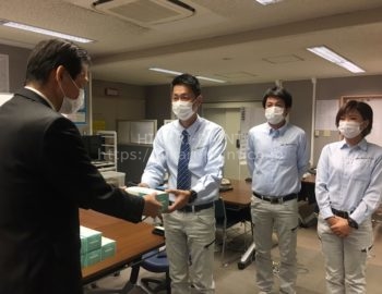 岡山市へマスクを寄贈させていただきました!