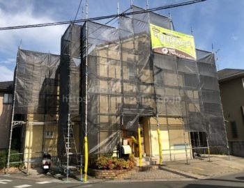岡山市北区I様邸で、外壁の塗装工事をします!
