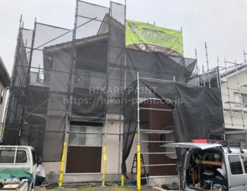 倉敷市M様邸 塗装工事始まってます😀