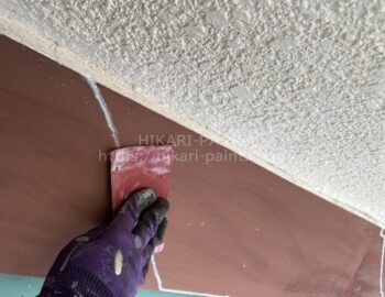 屋根水切り　下地処理
