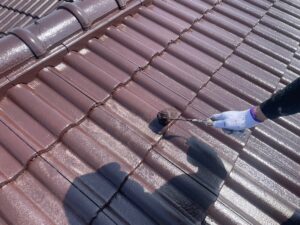 屋根上塗