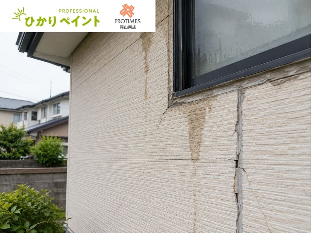 外壁から雨漏りすることはある?岡山市で見落としやすい外壁劣化と補修方法