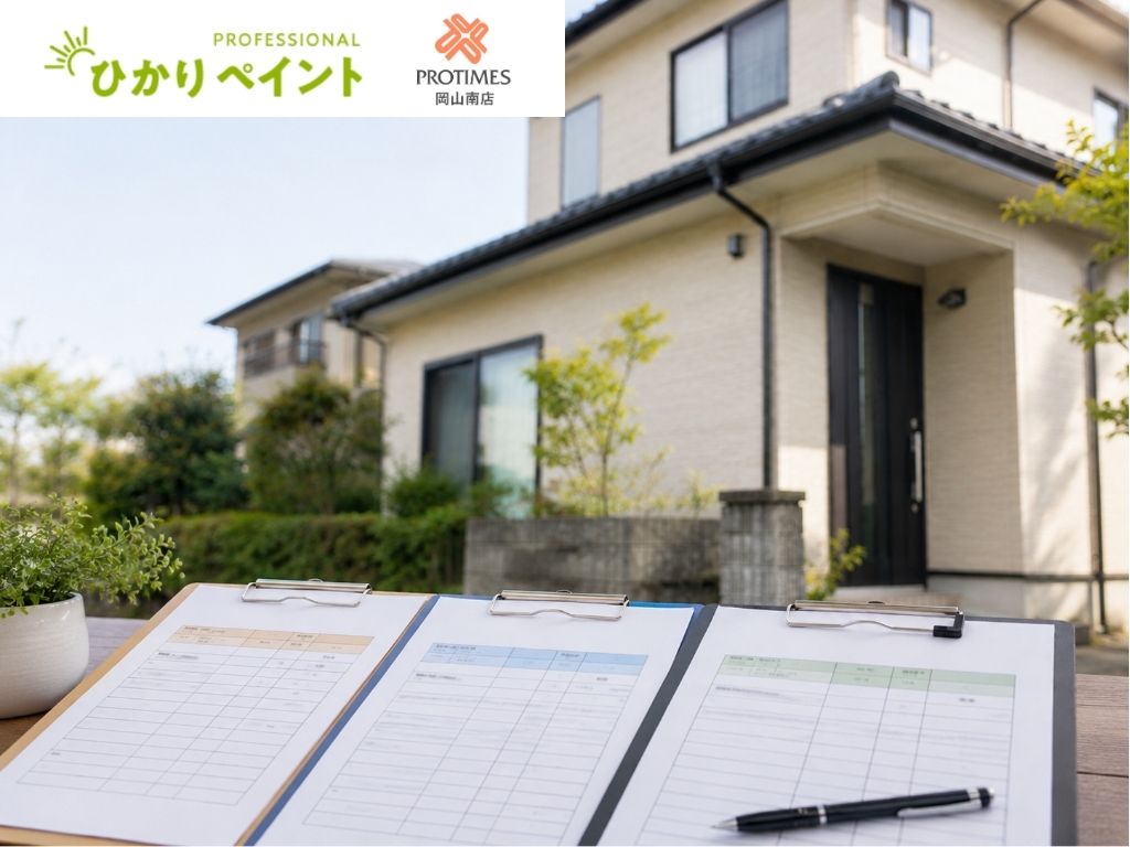岡山市の外壁塗装は相見積もりで何を見る?安さより重要な比較ポイントを解説
