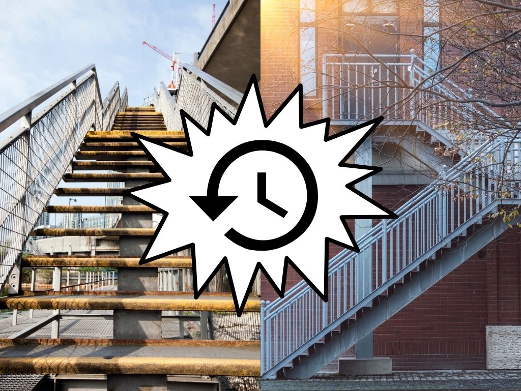 外階段はなぜ劣化が早い？岡山市で起こりやすいサビと滑りの特徴