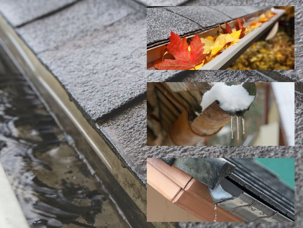 雨樋から水が溢れる3つの原因を見極める