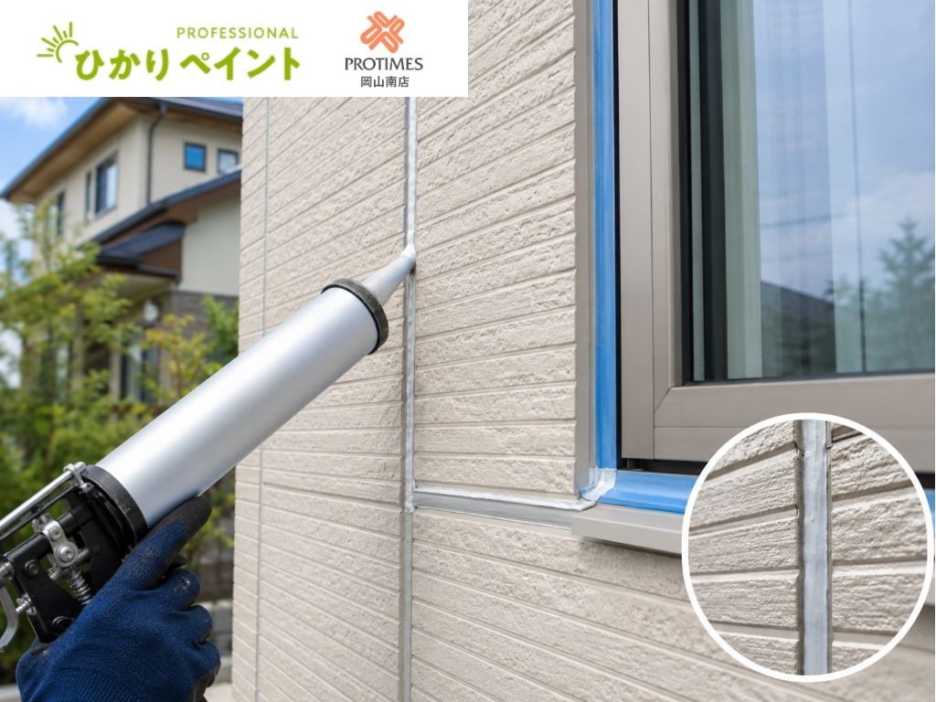 岡山市の外壁コーキング打ち替え費用はいくら?シーリング材不足の今こそ確認したい見積もり項目