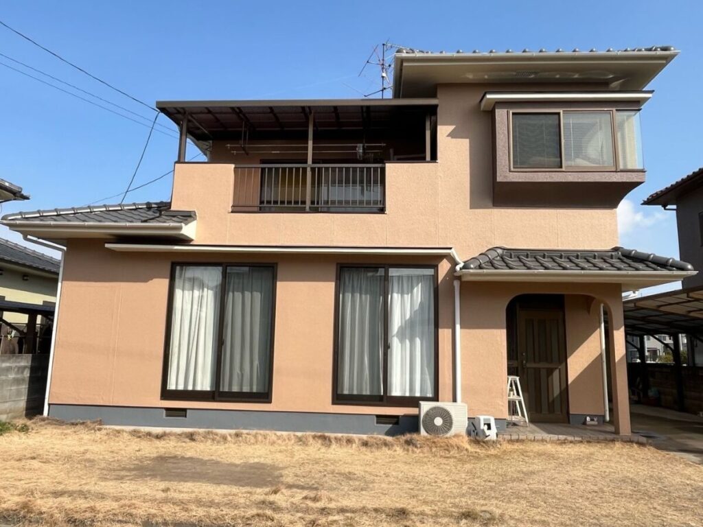 岡山市南区泉田F様邸|屋根塗装外壁塗装工事|ビフォーアフター