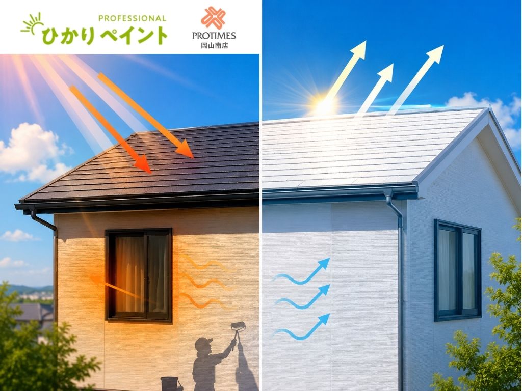 断熱塗料と遮熱塗料は何が違う?岡山市の暑さ対策で外壁・屋根塗装を考える前に知るべきこと