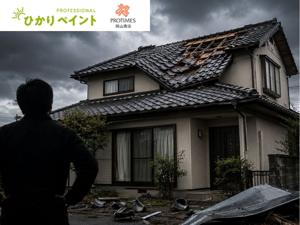 岡山市で台風・暴風後に屋根が剥がれたら?カバー工法と部分補修を判断するポイント