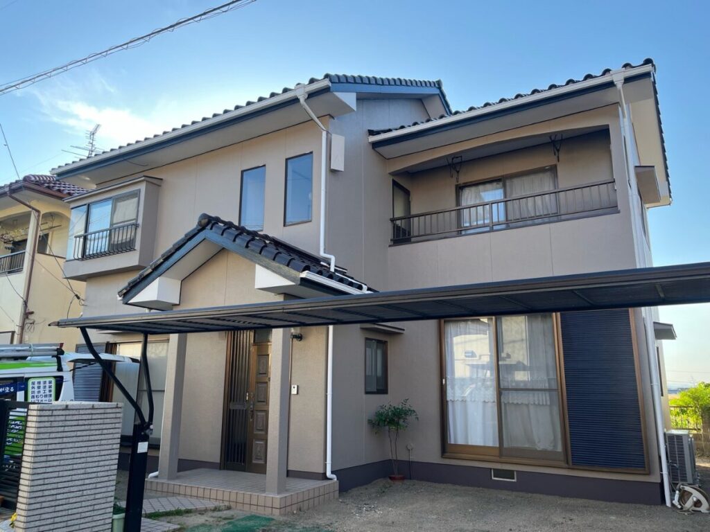 岡山市南区K様邸|外壁塗装工事:施工後