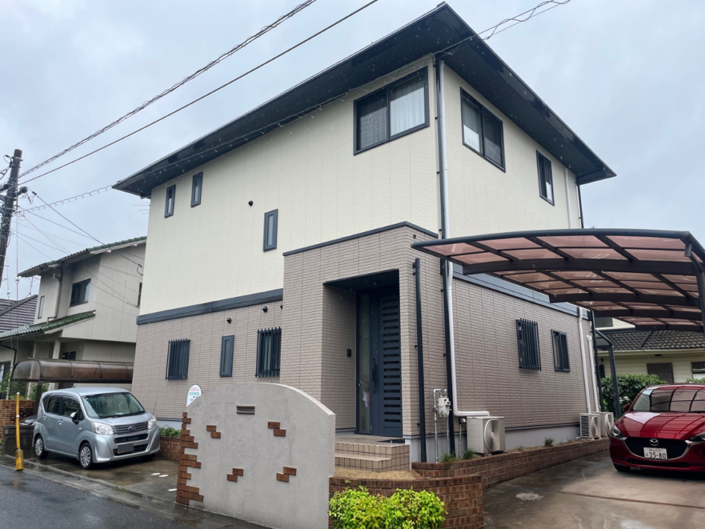 岡山市南区泉田F様邸|屋根塗装外壁塗装工事|現地調査