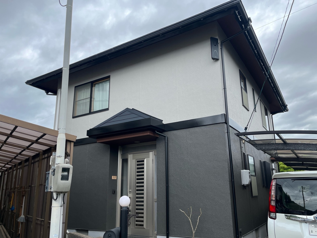 岡山市南区M様邸|外壁塗装・屋根カバー工事|ひかりペイント